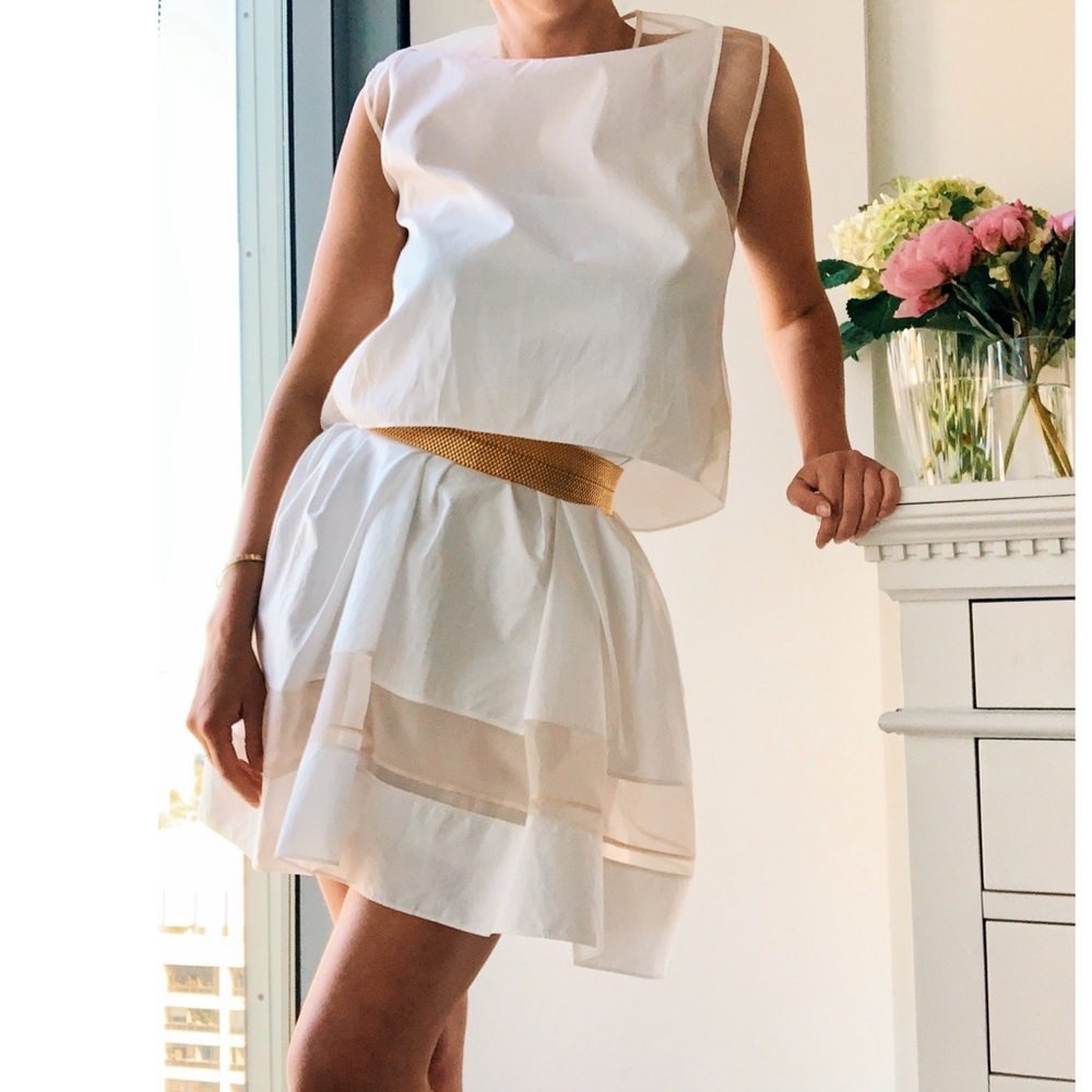 3.1 💗 Phillip Lim 💗2-Piece Crop Top & Dress Set